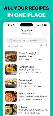 Bakiva - Meal Planner iPhone screenshot