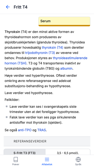 Blodprøver screenshot
