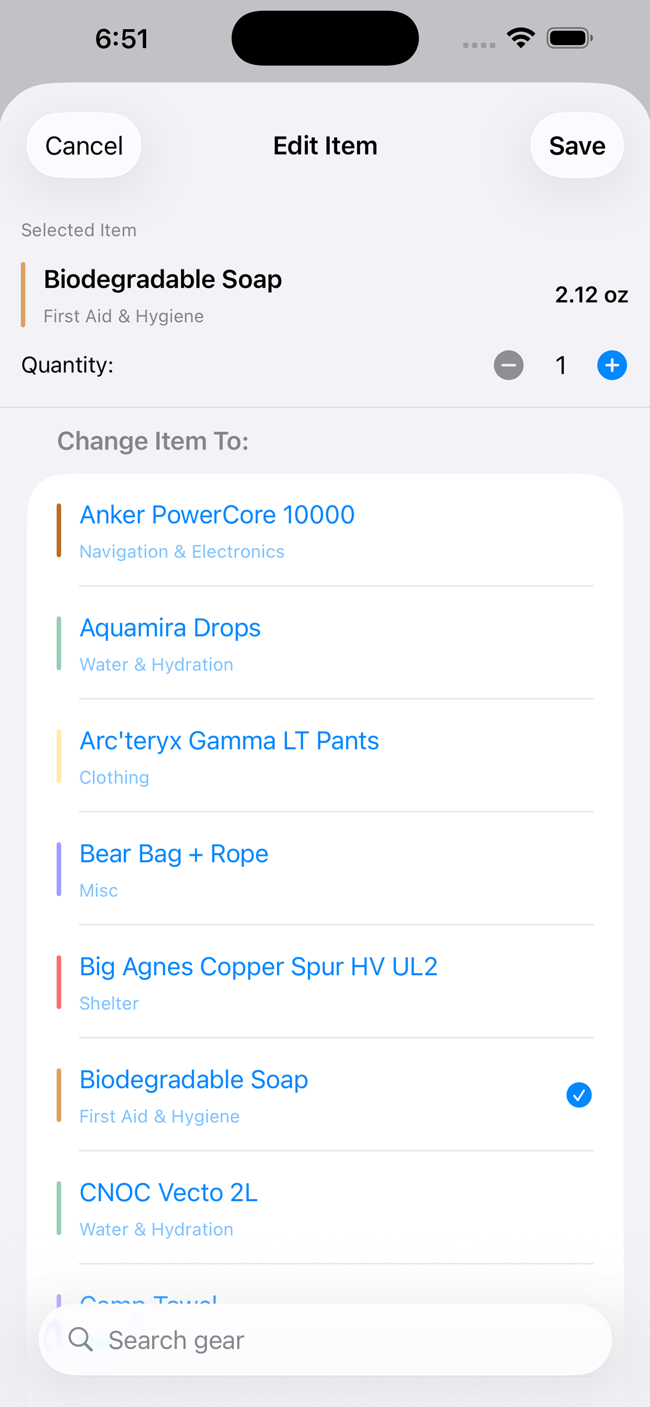 PackList: Backpacking Planner screenshot 5