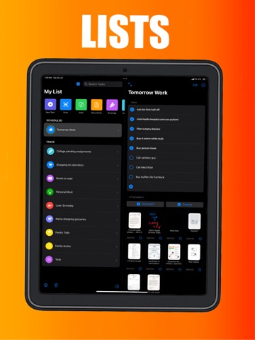 Listtable - Todo iPad screenshot