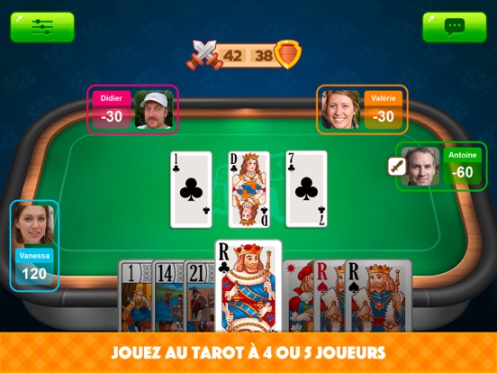 Screenshot #5 pour Super Tarot Multijoueur