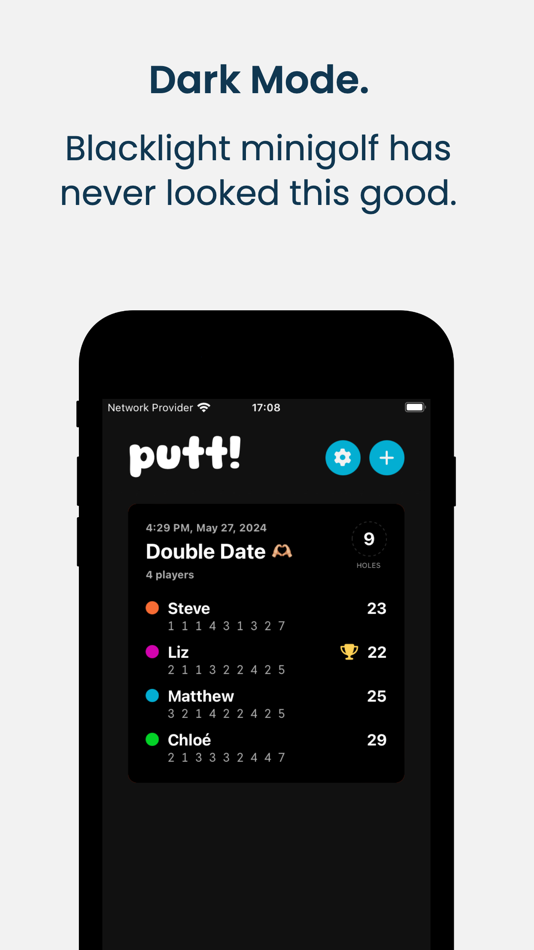 #5. putt! – Minigolf Score Card (iOS) 由: Maximilian Krause