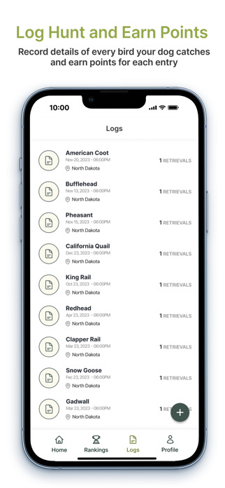 Bird Dog Log Screenshot 2 of 3