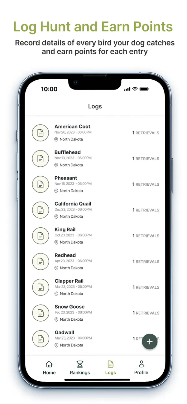 Screenshot #2 pour Bird Dog Log