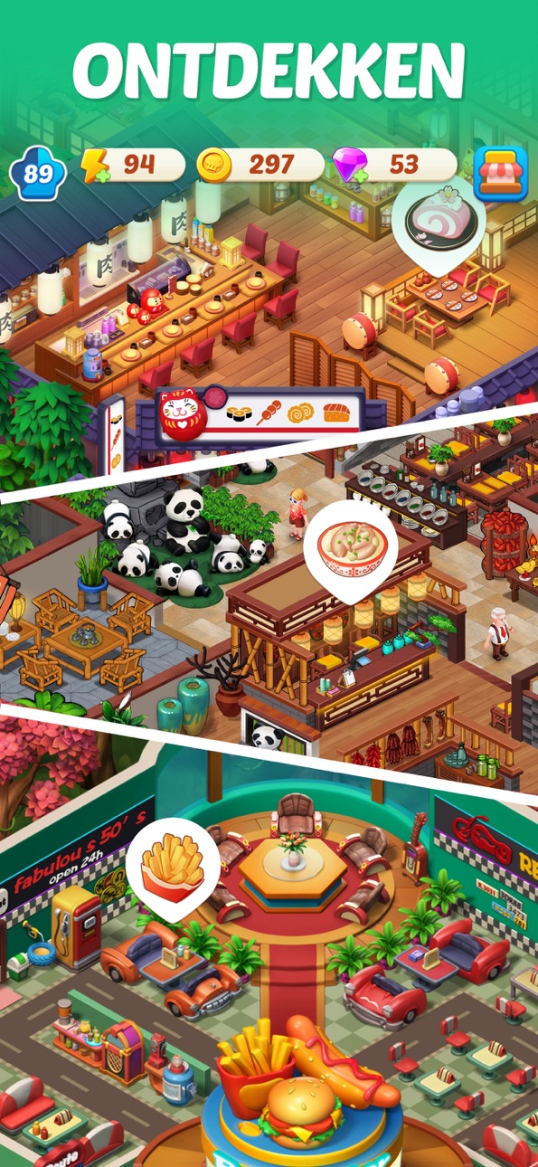 Merge Cooking® iOS Mod IPA screenshot 5 - iOS game interface