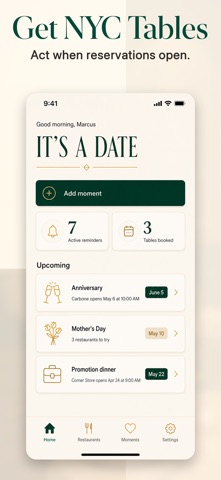 It's a Date: NYC Reservations app screenshot