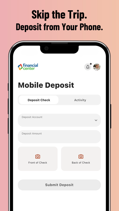 Financial Center First CU iPhone screenshot