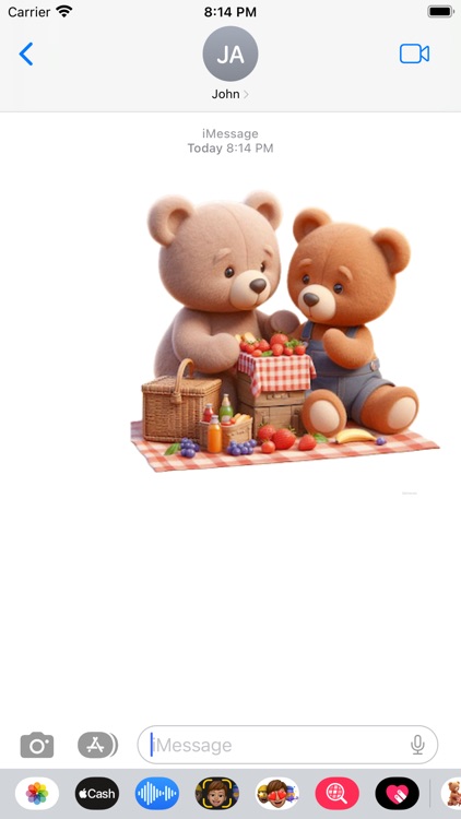 Teddy Bear Picnic Stickers screenshot-3