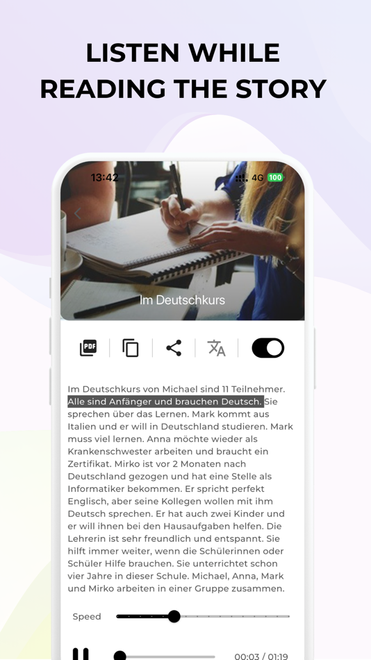 #4. Learn German: Listen and Read (iOS) Podle: Zhivko Gerasimov