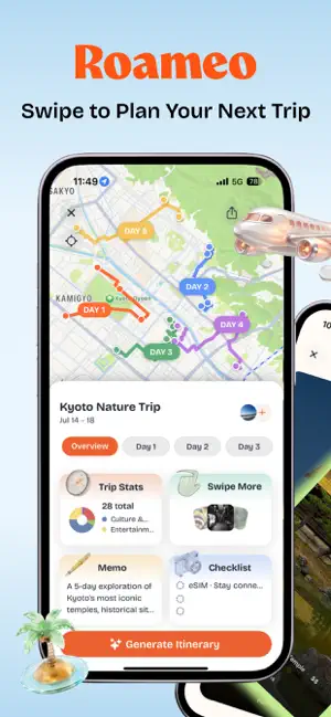Roameo: AI Trip Planner screenshot 1