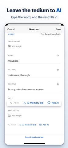 Memento: Flashcard Maker screenshot 4