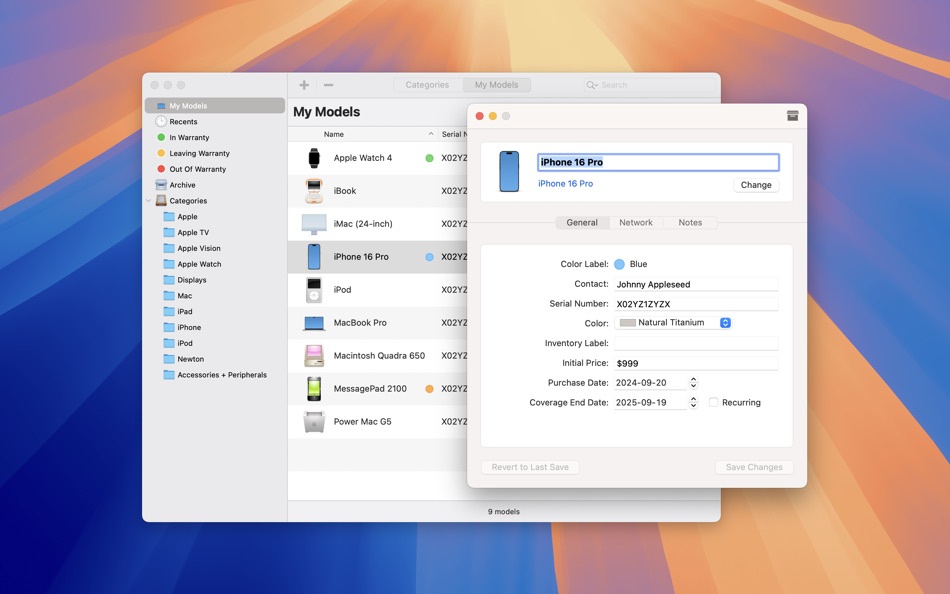 #3. Mactracker (macOS) Tekijänä: Ian Page