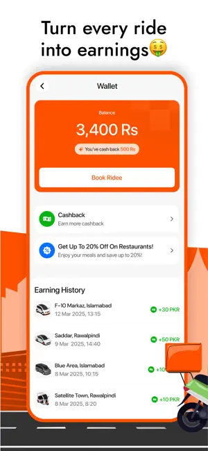 Ridee: Drive or Ride, You Earn screenshot 4