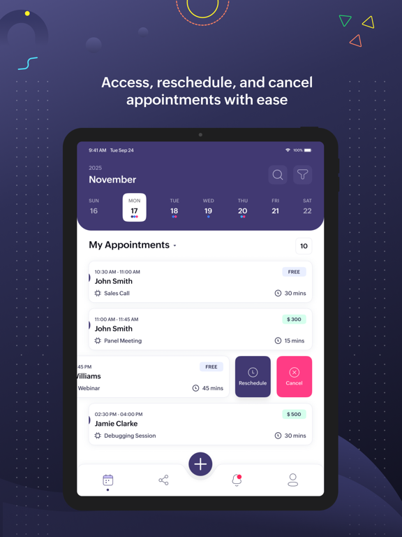 Zoho Bookings iPad screenshot 4 - Business app