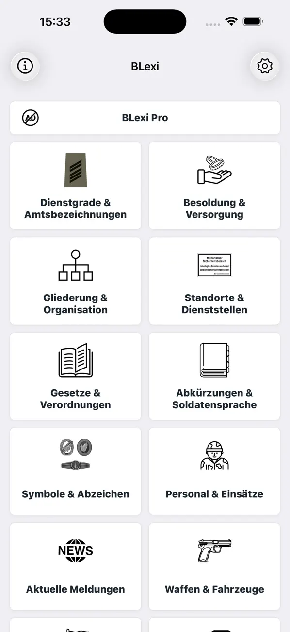Screenshot #1 pour BLexi – Bundeswehr-Lexikon