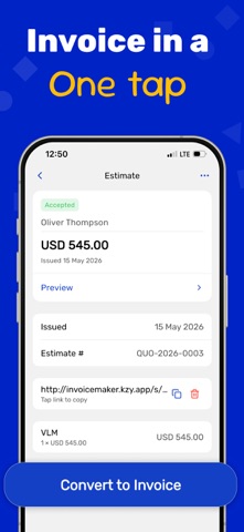 Invoice Maker - Estimate & PDF Screenshot 2 of 6