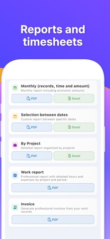 WorkTime: Hours Tracker Log screenshot 4