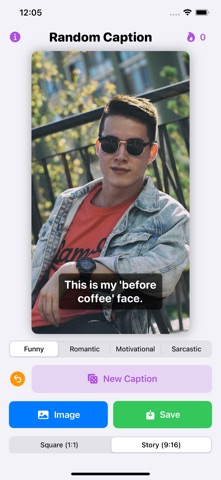 Random Caption screenshot