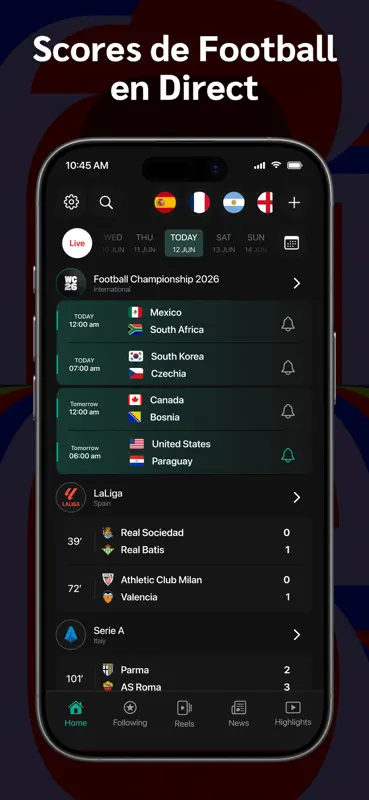 Scores en direct de Football screenshot 2 of 10