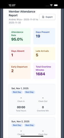 Attentime screenshot