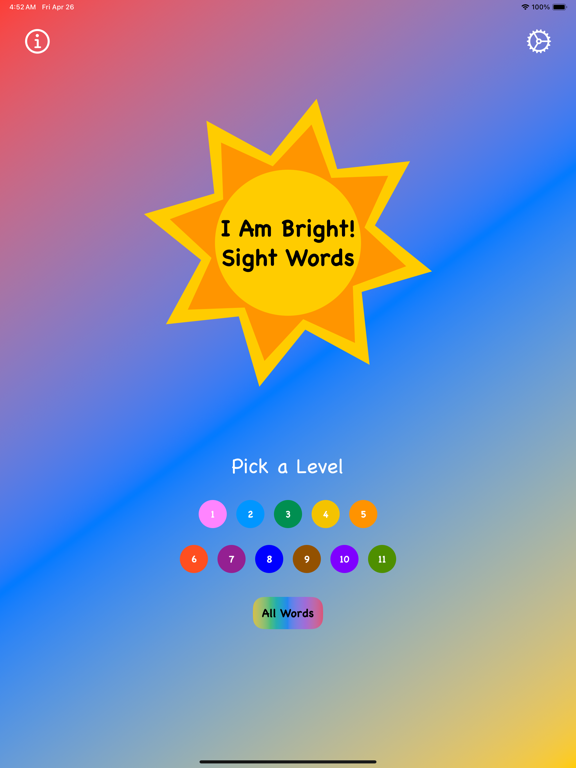 Screenshot #4 pour I Am Bright! - Sight Words