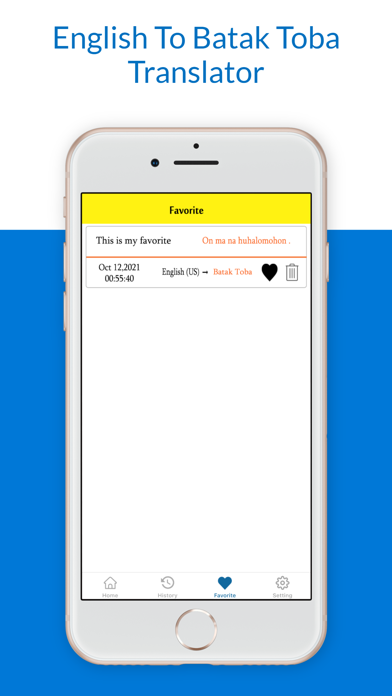 English Batak Toba Translator Screenshot