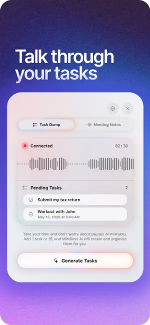 Mindless: Tasks & Bookmarks screenshot 4