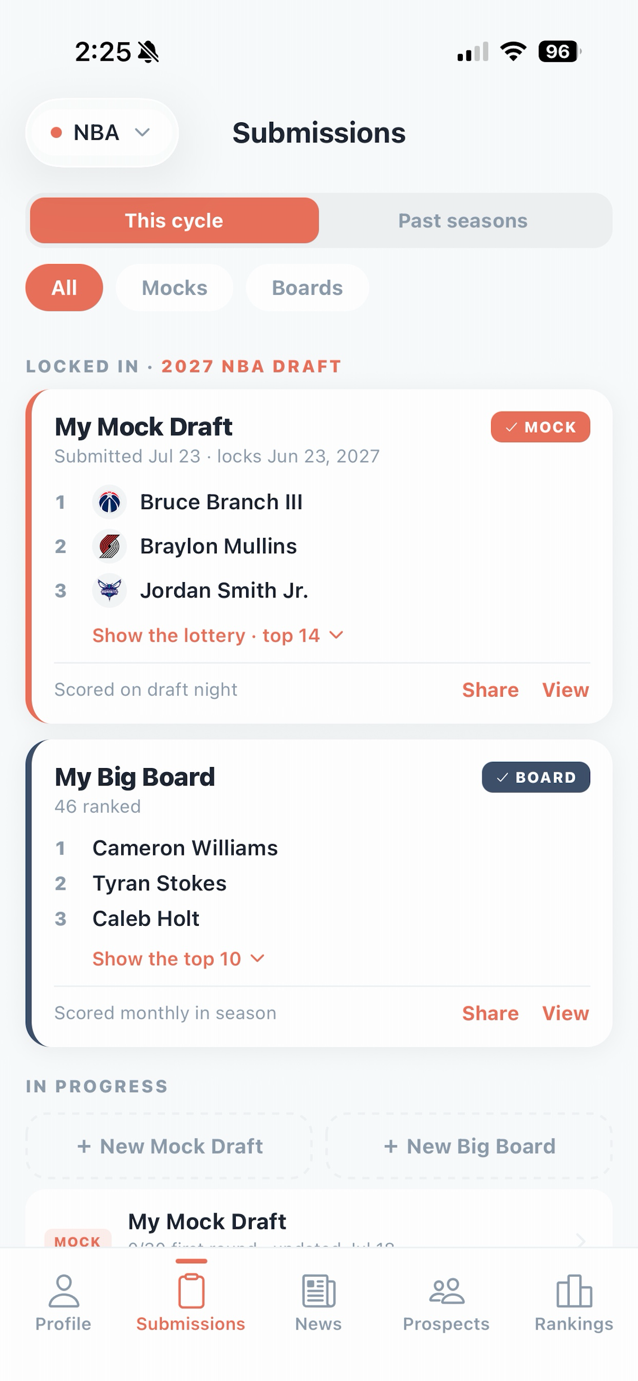 DraftVision screenshot 2