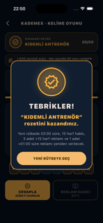KADEMEX: Antrenör Kelime Oyunu screenshot 8