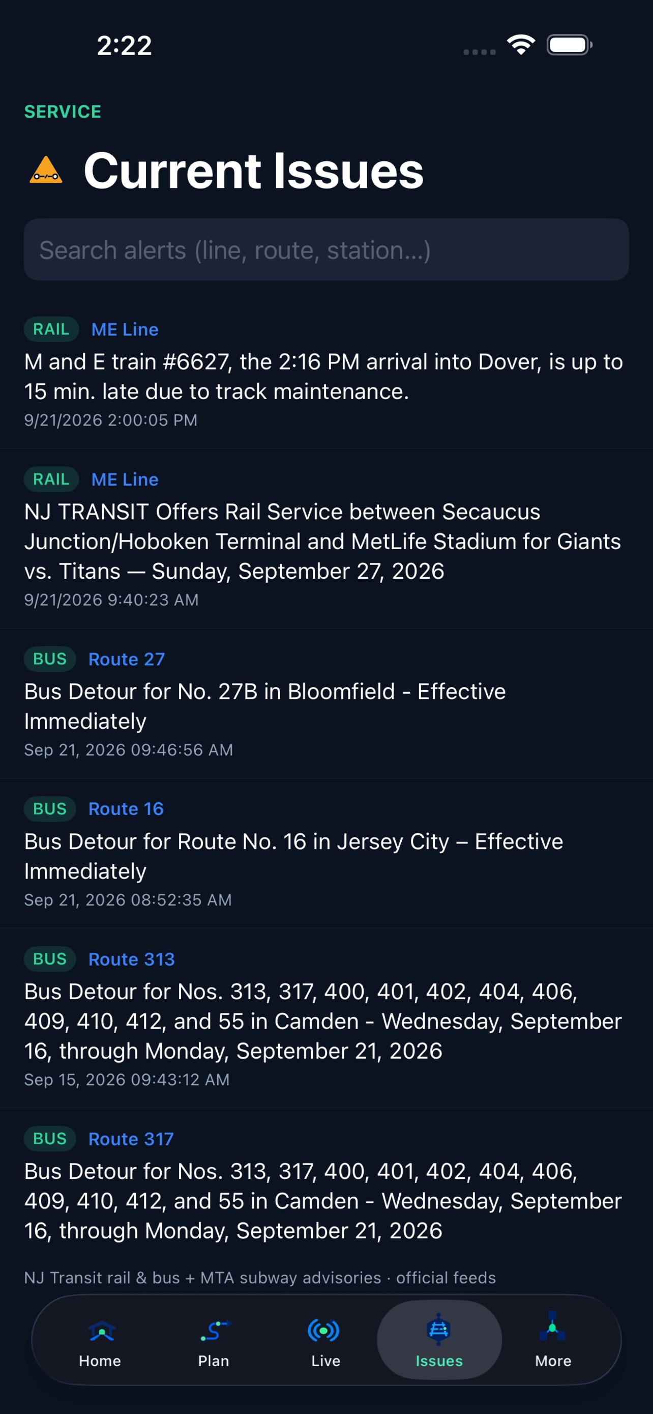 Screenshot 2 of MetroConnect: NY NJ Transit
