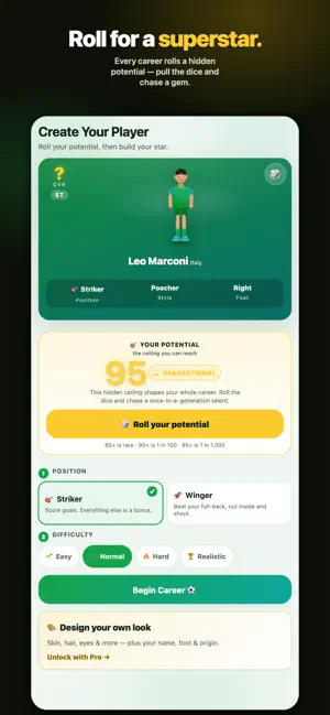 Footballer : life simulator screenshot 1