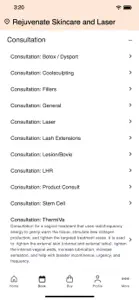 Rejuvenate Skincare & Laser screenshot #2 for iPhone