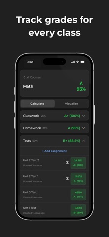 StudyBuddy - Schoology Grades iPhone screenshot
