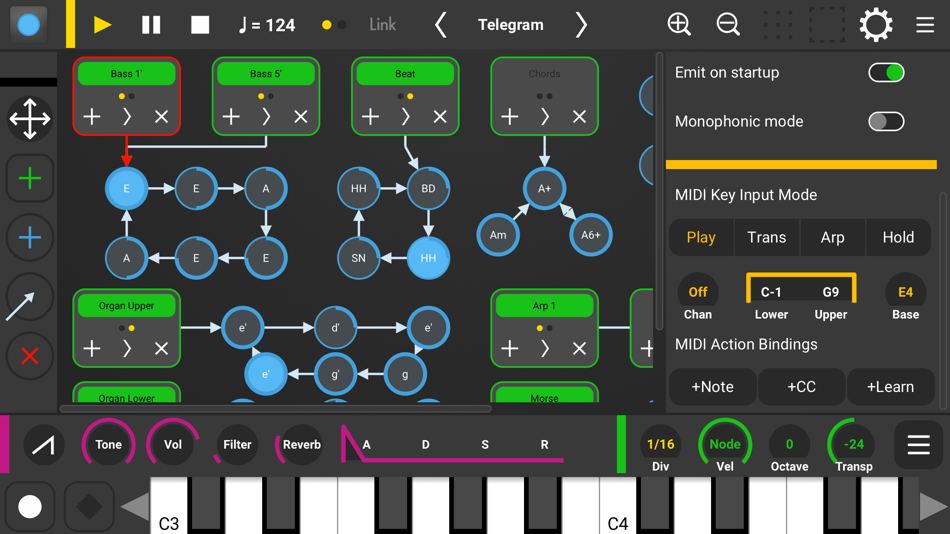 #2. Senode - Graph Sequencer (iOS) Podle: Sebastian Arnold