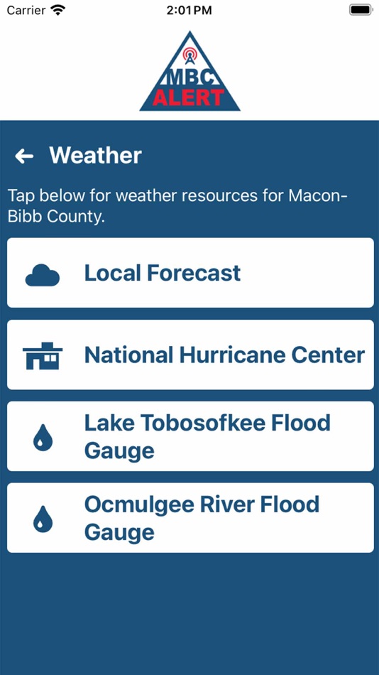 #1. MBCALERT (iOS) 由: Macon-Bibb Emergency Management Agency