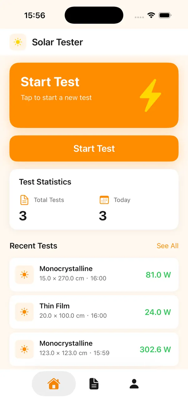Screenshot #1 pour SolarPowerTester