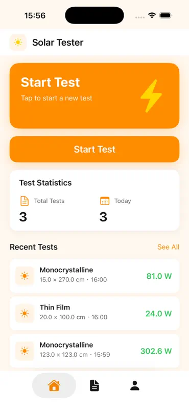 SolarPowerTester screenshot 1 of 10