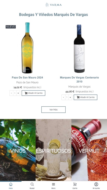 Varma Club App - Spirits&Wines