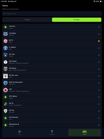 Football Live Score: Match Hub iPad screenshot