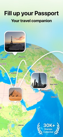 Stamps - Travel Tracker Screenshot 1 of 8