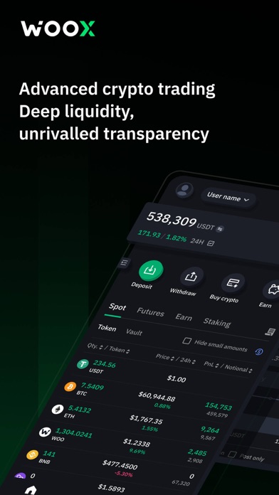 Screenshot #1 pour WOO X: Trade Bitcoin & ETH