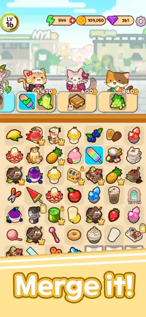 Merge Cat Cafe : Coffee cat screenshot 1