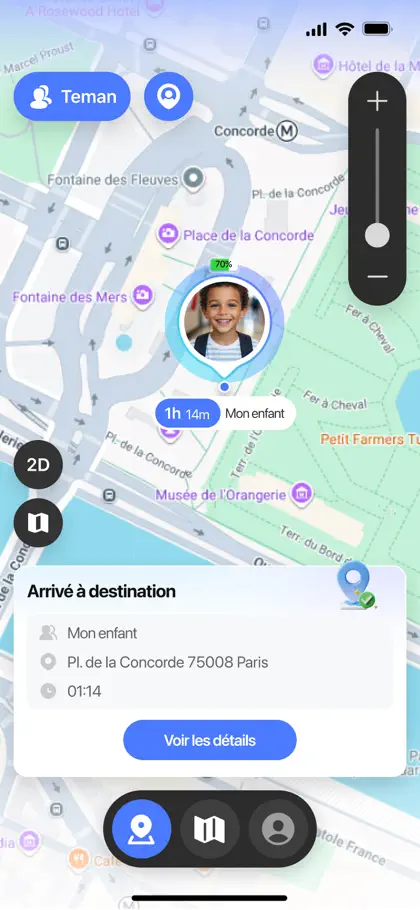 Screenshot 4 di 5 di LiveLoc: GPS Phone Tracker