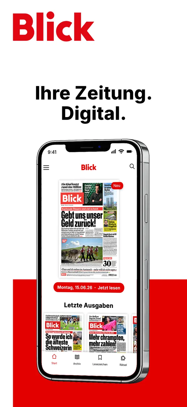 Screenshot #1 pour Blick E-Paper