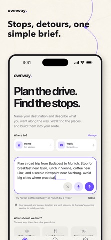 ownway - Route & Stop Planner Screenshot 2 of 8