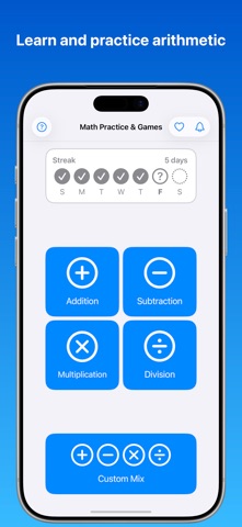 Mental Math Practice & Games Screenshot 1 of 9