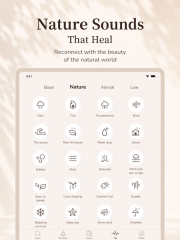 Tibetan Singing Bowls: Crystal iPad screenshot