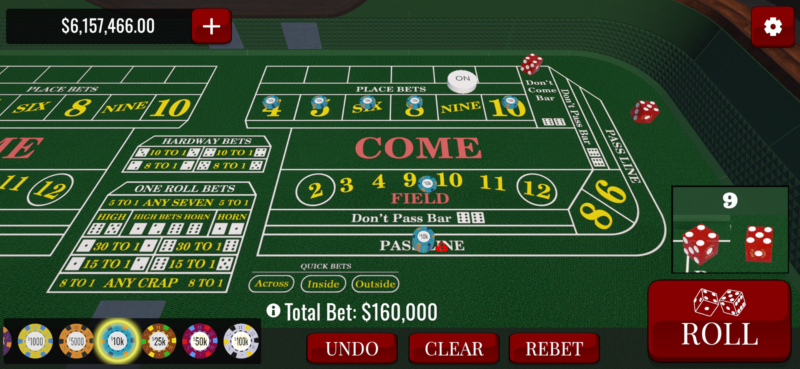 Casino Craps Game
