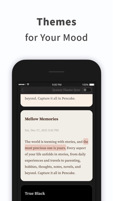 Notes, Journal, Diary: PenCake iPhone screenshot 7 - Lifestyle app