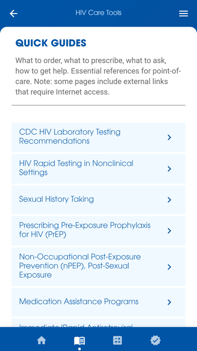 HIV Care Tools Screenshot